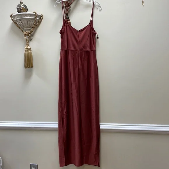 BHLDN Cali Satin Charmeuse Midi Dress By Anthropologie!!🔥🔥🔥 - Picture 10 of 16